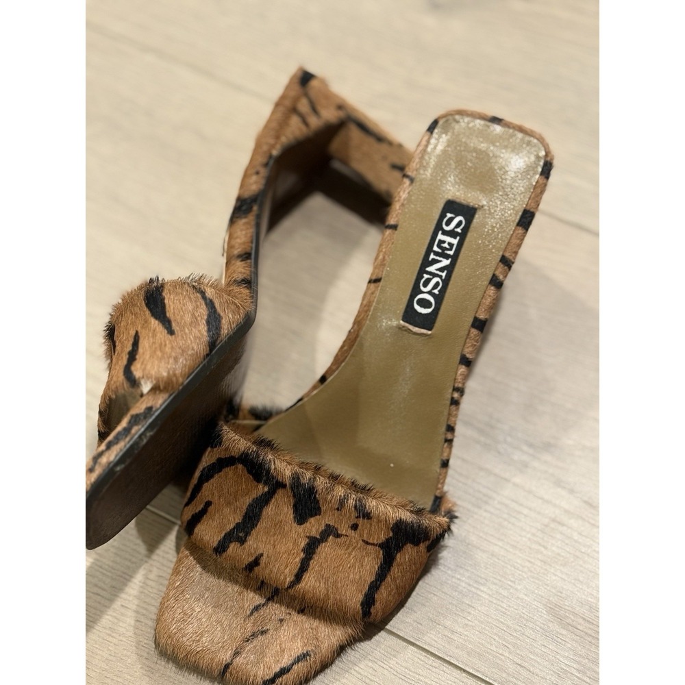 senso heels Brindle Maisy sandals animal print Size 36 6 - Picture 3 of 5